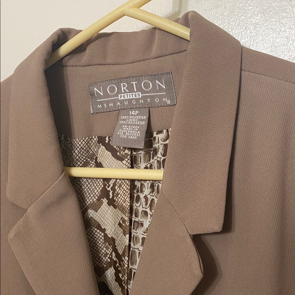 Norton McNaughton Light Brown Blazer - Picture 4 of 6